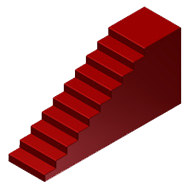 Escalera recta con pendiente constante