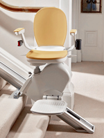 Salvaescaleras acorn 120 recta desplegada en la parte de abajo