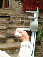 Mando a distancia de la silla salvaescaleras acorn exterior