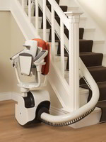 Silla salvaescaleras Flow de Wendi plegada